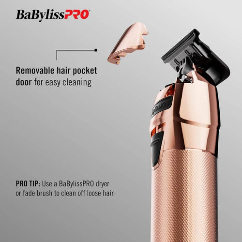 BaBylissPRO FX799RG RoseFX FXOne All-Metal Interchangeable-Battery Trimmer