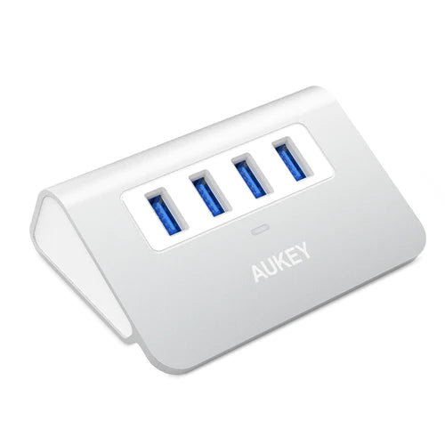 Aukey CB-H5 4-Port USB 3.0 Hub Aluminum Compact & Portable