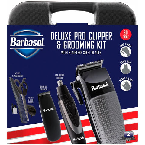 Barbasol Deluxe 30pc Pro Clipper & Grooming Kit