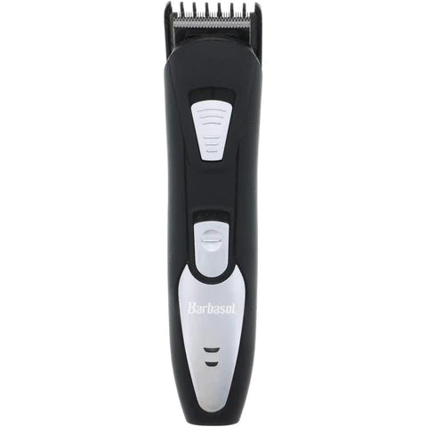 Barbasol Rechargeable Electric Beard Trimmer w Stainless Steel Blades and Adjustable Settings