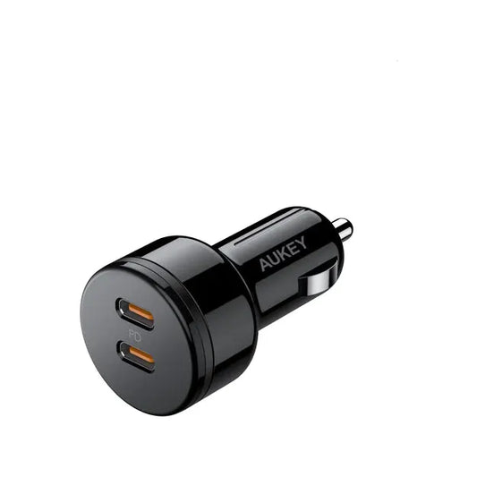 Aukey CC-Y17 36W PD Dual USB-C Car Charger High Speed Charging Ultra Compact