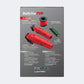 BaByliss FX129MRPK LoProFX FXOne Clipper & Trimmer Matte Red Combo