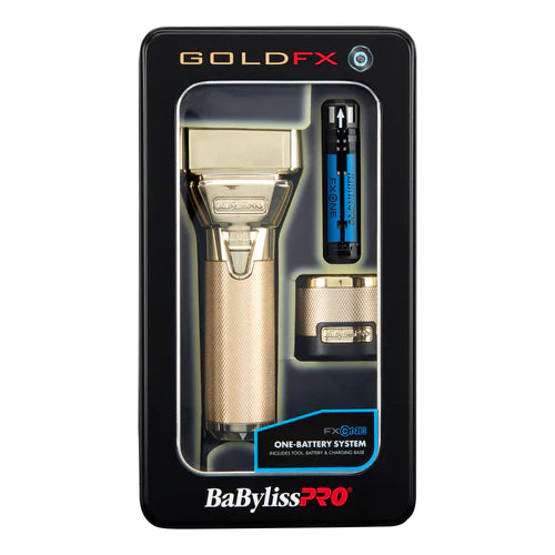BaBylissPRO FX79FSG GoldFX All-Metal Interchangeable-Battery Shaver