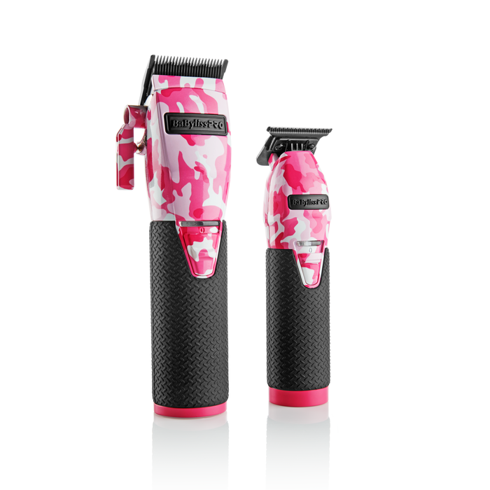 BabylissPRO FXHOLPKCAMPK LimitedFX Pink Camouflage Clipper & Trimmer Combo