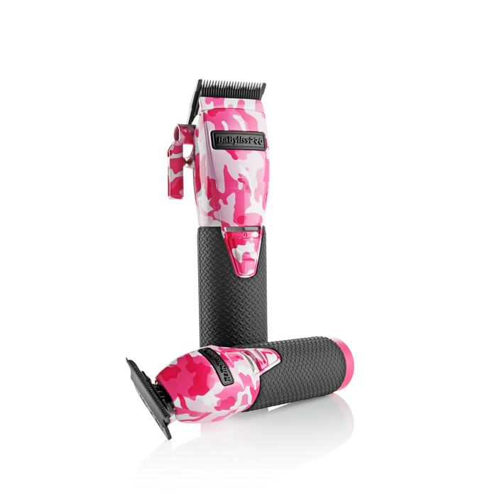 BabylissPRO FXHOLPKCAMPK LimitedFX Pink Camouflage Clipper & Trimmer Combo