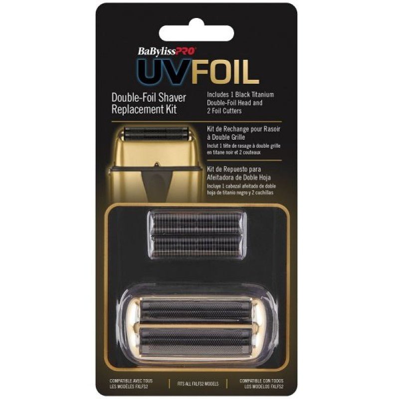 BaBylissPRO FXLRF2G UVFoil Double-Foil Shaver Replacement Kit