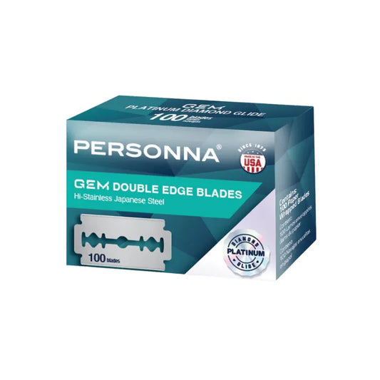 Personna Platinum Diamond Glide Coated GEM Double Edge Blades 100CT