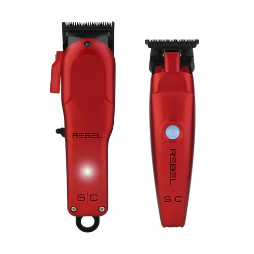 StyleCraft Rebel Clipper & Trimmer Combo Red