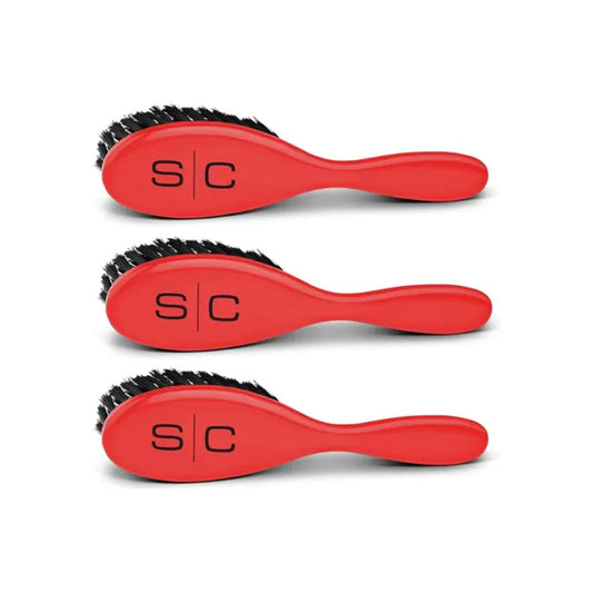 StyleCraft SC318SR The Fresh Cut Brush 3-Pack (Red)