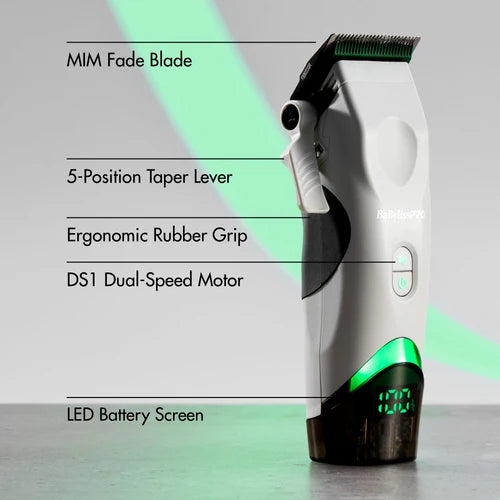 BaBylissPRO X Tomb45 FXT45CTW Wireless Charging Clipper - White