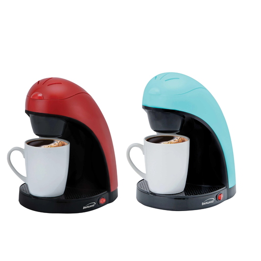 Brentwood TS-112 Single Cup Coffee Maker w Ceramic Mug
