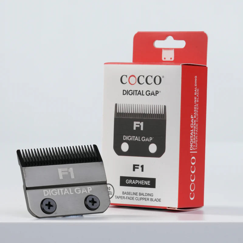 COCCO F1 Graphene Digital Gap Baseline Balding Taper-Fade Clipper Blade