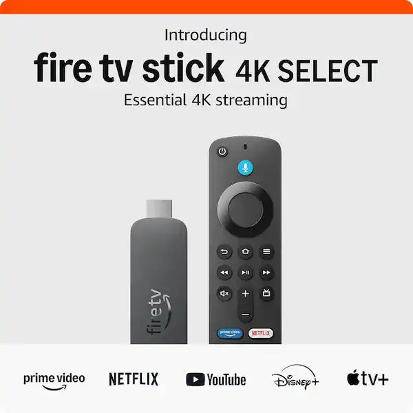 Amazon Fire TV Stick 4K SELECT 8GB WiFi 5 Streaming Device w/ Alexa Voice Remote