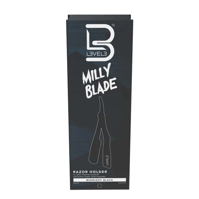 LEVEL 3 Milly Razor Blades Razor Holder - Midnight Black / Frost White