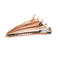 Black Ice Professional Stylish Duck Bill Hair Clips Durable 4CT Rose Gold