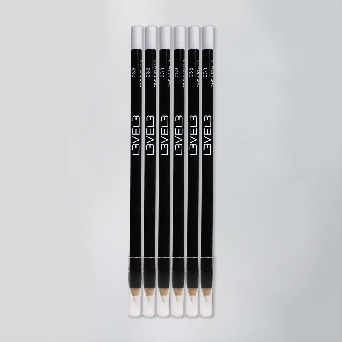 LEVEL 3 Liner Pencils 6 Piece - White