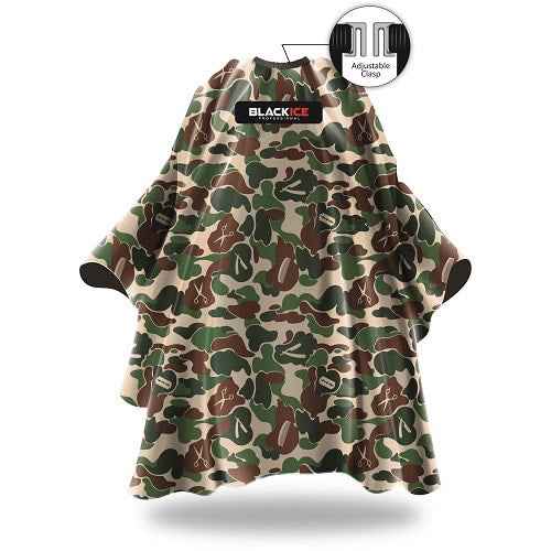 Black Ice Barber Cape 59" x 55" - 7 Variations