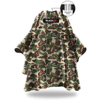 Black Ice Barber Cape 59" x 55" - 7 Variations