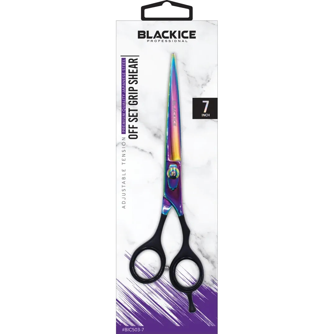 Black Ice Adjustable Tension Stainless steel OFF Set Grip Shears Gold/Black