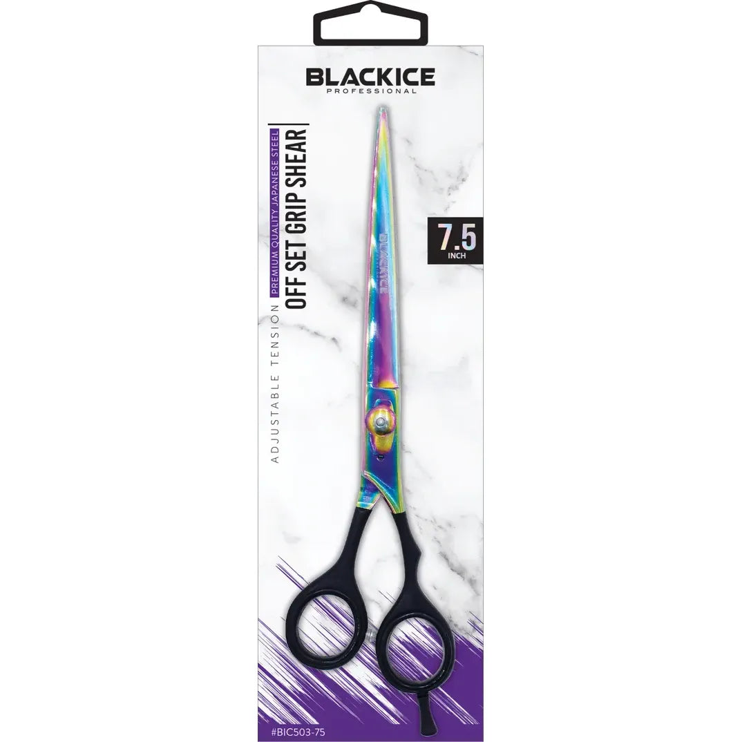 Black Ice Adjustable Tension Stainless steel OFF Set Grip Shears Gold/Black