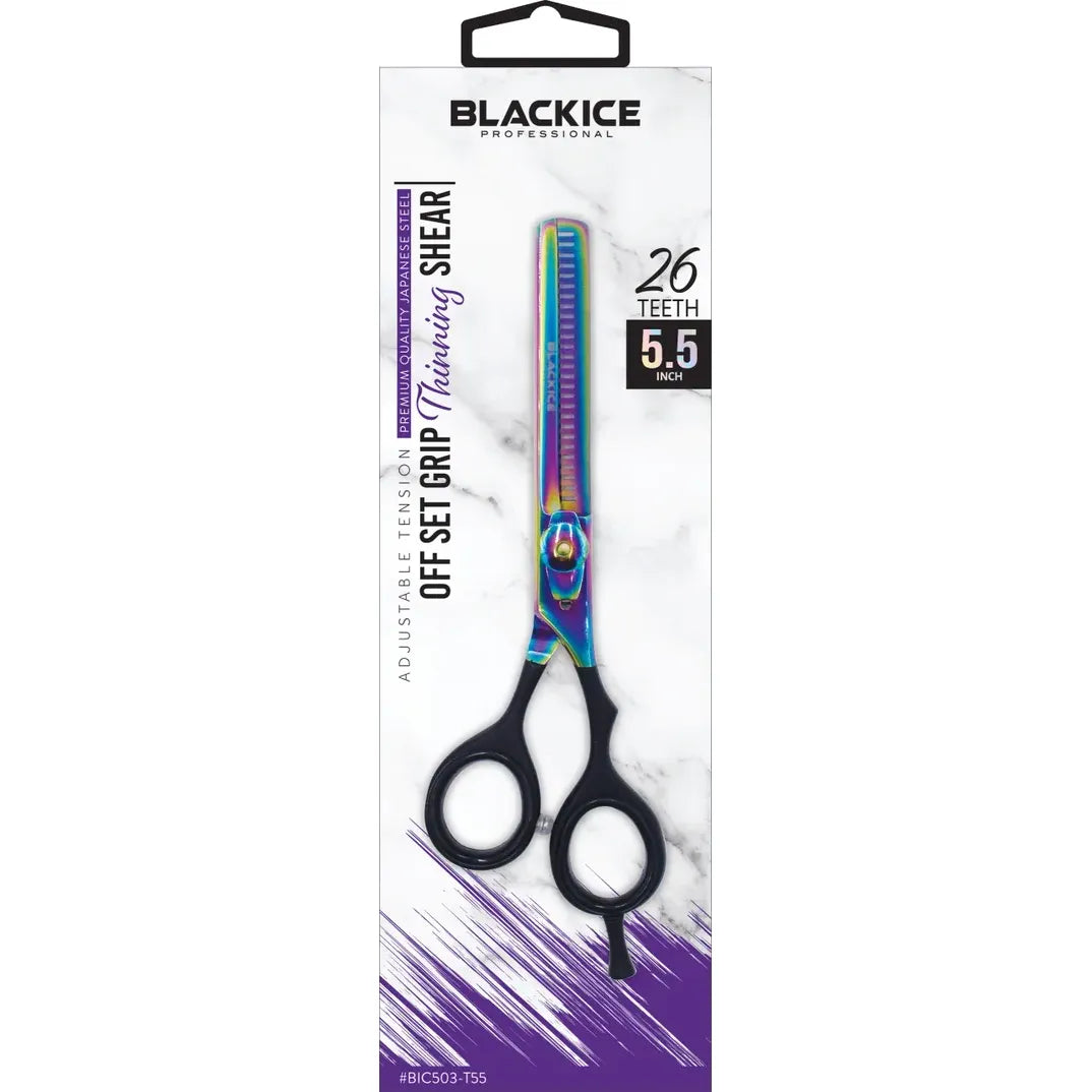 Black Ice Adjustable Tension Stainless steel OFF Set Grip Shears Gold/Black