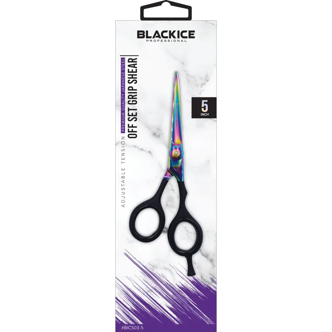 Black Ice Adjustable Tension Stainless steel OFF Set Grip Shears Gold/Black
