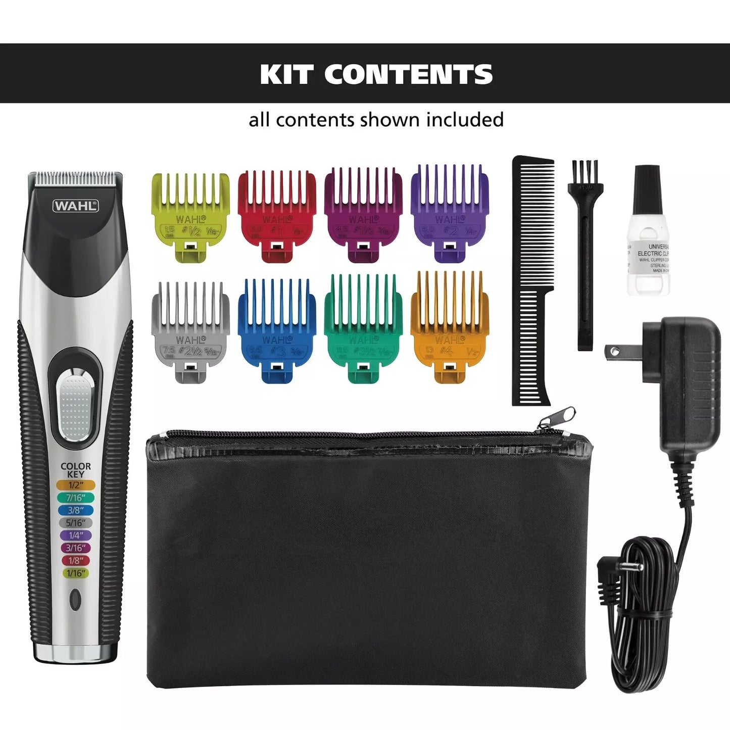 Wahl 9891-108 Color Pro Cord/Cordless Rechargeable Beard Trimmer
