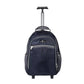 Volkano Trolley Backpack 35L Navy/Grey Carry On Travel 2 Bottle Storage