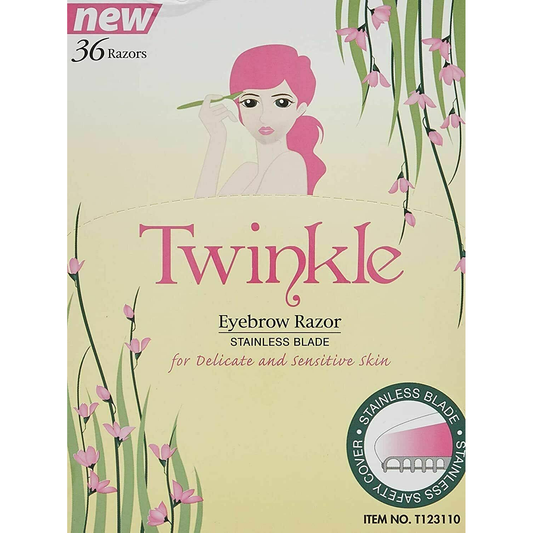 Twinkle Mini Eyebrow Razor Stainless Blade For Delicate & Sensitive Skin