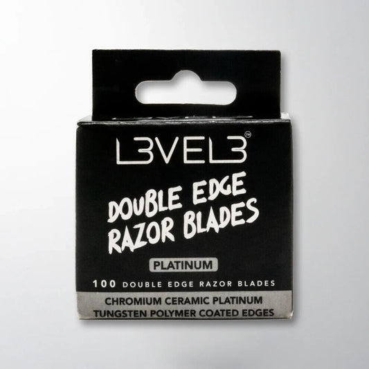 Level 3 Double Edge Razor Blades Platinum 100 Pieces