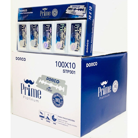 Dorco Prime Platinum Double Edge Blades STP301 1000 Blades