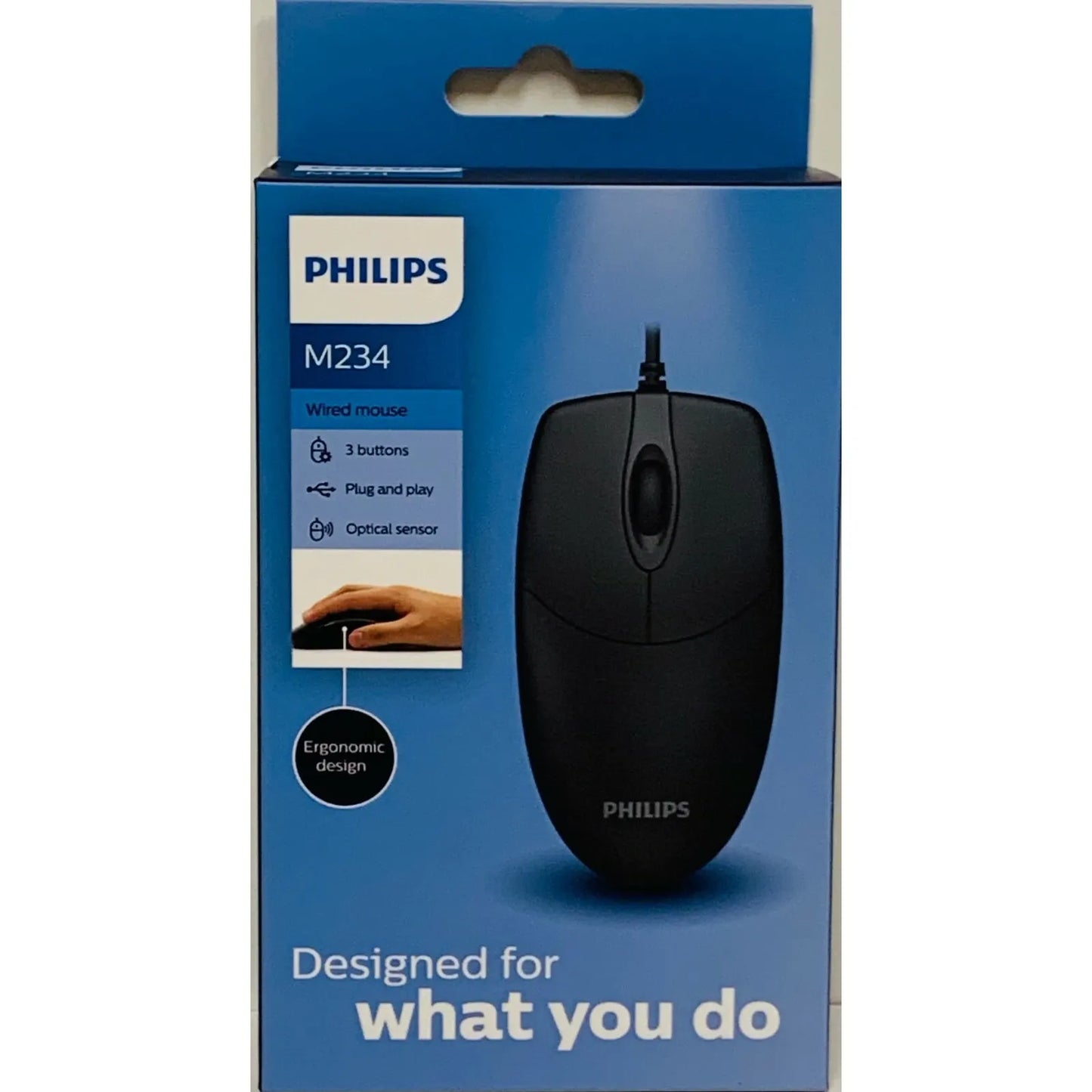 Philips SPK7234 USB Wired Computer Mouse for PC