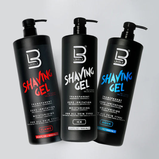 Level 3 Shaving Gel Transparent Zero Irritation Aqua/Ice 16.9fl oz