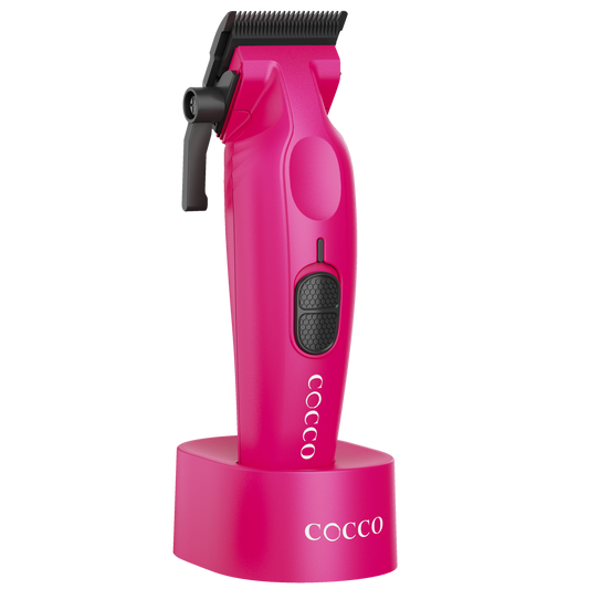 Cocco Hyper Veloce Pro Ergonomic Clipper All-Metal Alloy Aluminum Housing Pink