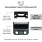 StyleCraft SC553B Echo Taper & Echo Deep Black Diamond Anti-Corrosive Blade