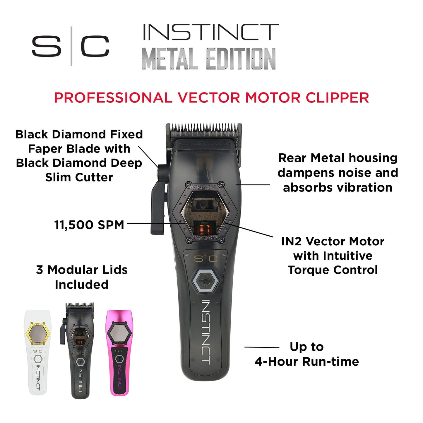 StyleCraft SC611M Instinct 2.0 Metal Edition Motor Clipper