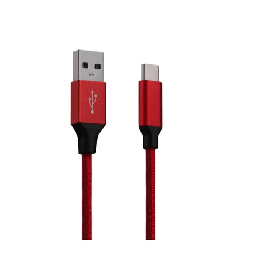 Volkano Red Type-C Data Sync & Charge Cable 6ft\1.8m