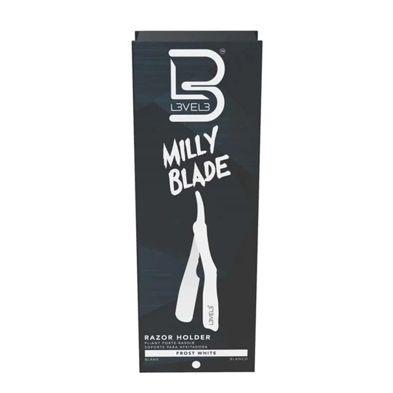 LEVEL 3 Milly Razor Blades Razor Holder - Midnight Black / Frost White