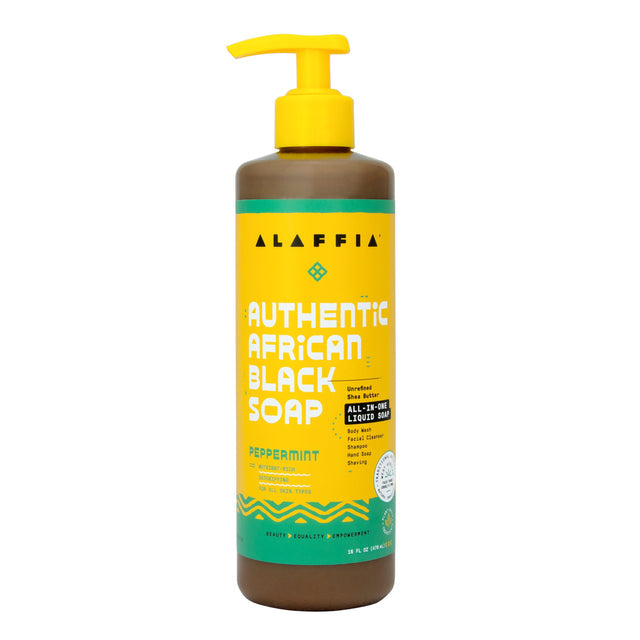 Alaffia Authentic African Black Soap All-In-One Liquid Soap 16fl oz 4 Scents