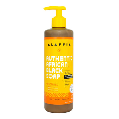 Alaffia Authentic African Black Soap All-In-One Liquid Soap 16fl oz 4 Scents