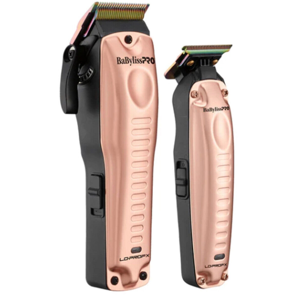 BabylissPRO FXHOLPKLP-RG Rose Gold Lo-ProFX Clipper & Trimmer Combo