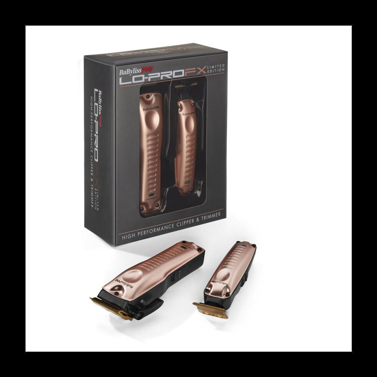 BabylissPRO FXHOLPKLP-RG Rose Gold Lo-ProFX Clipper & Trimmer Combo