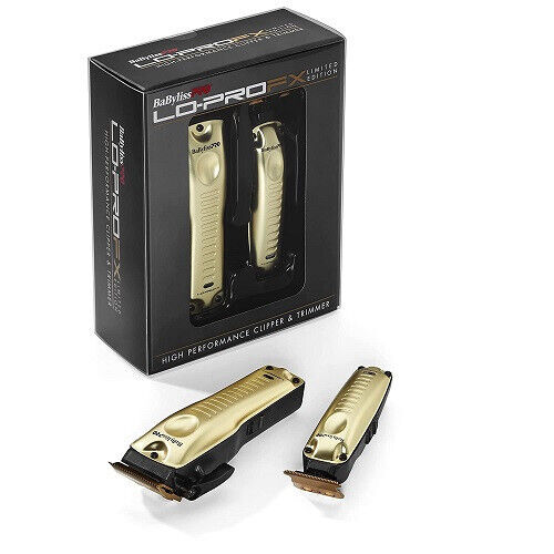 BaBylissPRO FXHOLPKLP-G Gold Lo-ProFX Clipper & Trimmer High Performance Combo