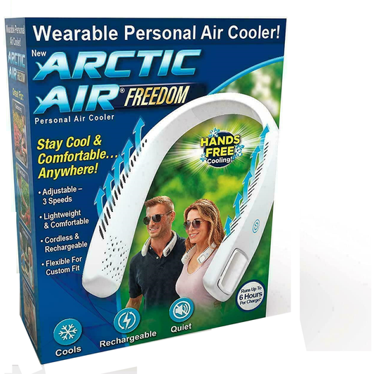 Arctic Air Freedom Personal Portable Neck Fan Air Cooler Purifier Hands Free