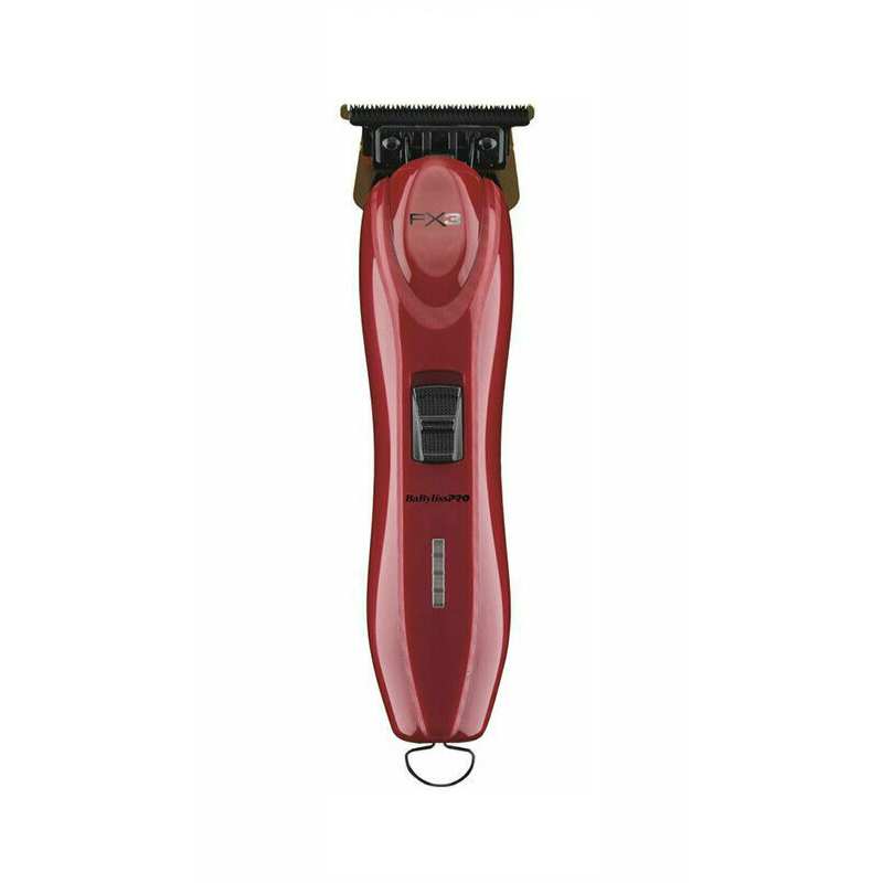 BaByliss PRO #FXX3T FX3 Red High-Torque Cordless Zero-Gap T-Blade Hair Trimmer