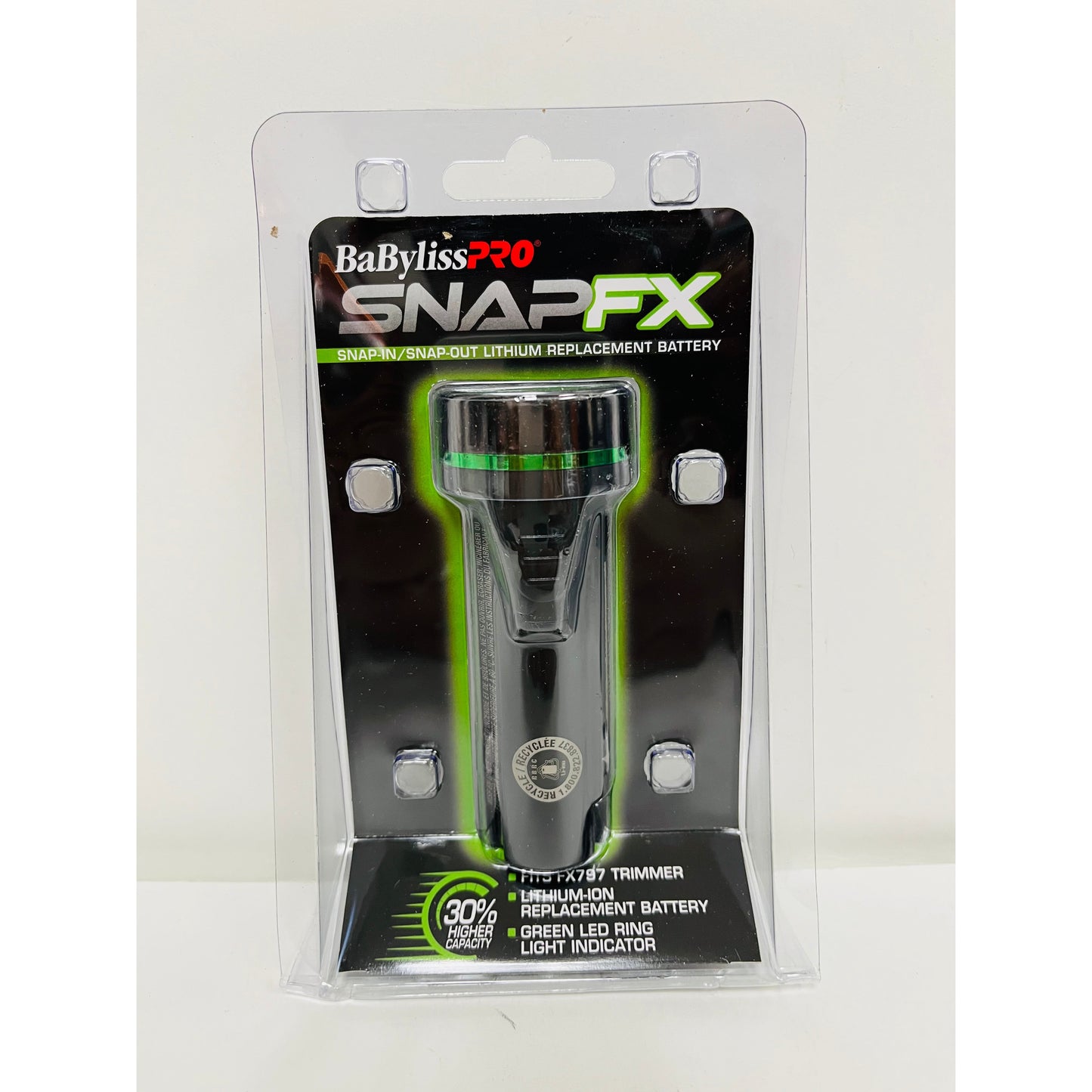 BaBylissPRO SnapFX Snap IN/OUT Lithium Replacement Battery FXBPT33/FXBPC33