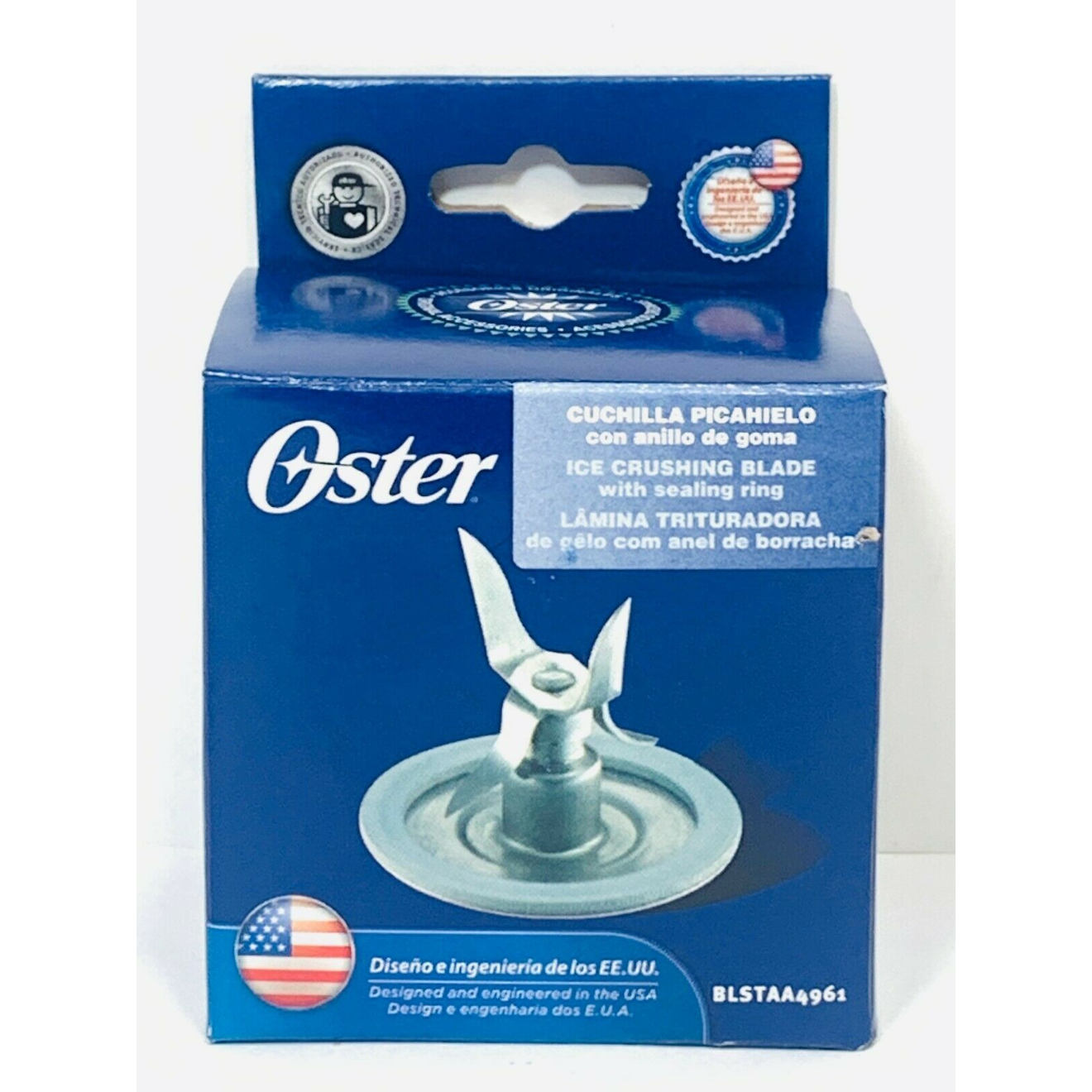 Genuine Oster 4961 Blender Stainless Steel Blade With Gasket Sealing Ring