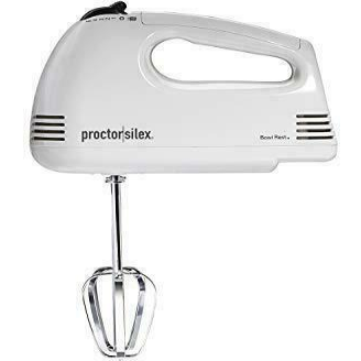 Proctor Silex 62509PS 5-Speed Hand Mixer 100 Watts White