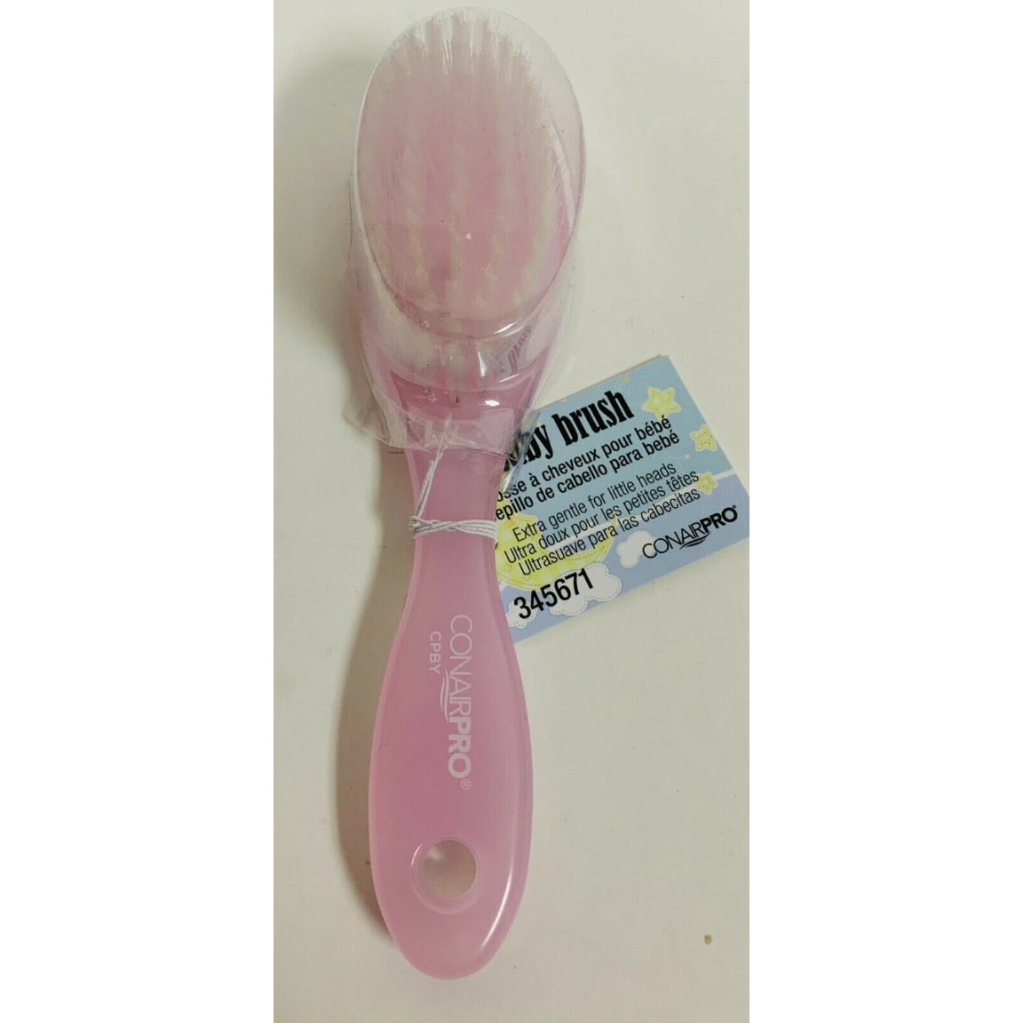 Conair Pro Baby Brush Extra Gentle Blue, Green, Pink & Yellow