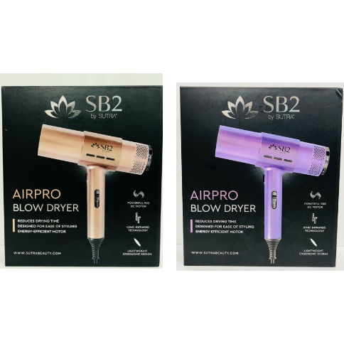 Sutra SB2 AirPro Hair Blow Dryer 2 Speed 3 Heat Setting Purple or Rose Gold